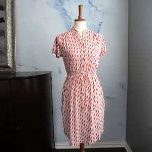 Fenn Wright Manson Geometric Print Dress Size M